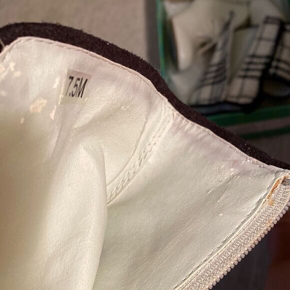 Hot in Hollywood Womens Winter White Booties with Spat Covers, Size 7.5M - Picture 15 of 16